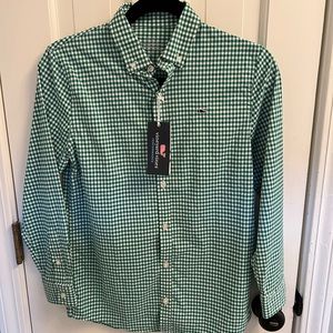 Vineyard Vines Performance Button Up Size Youth Medium NWT